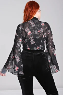 Hell Bunny Duality blouse Black
