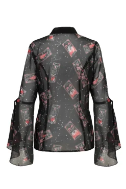 Hell Bunny Duality blouse Black