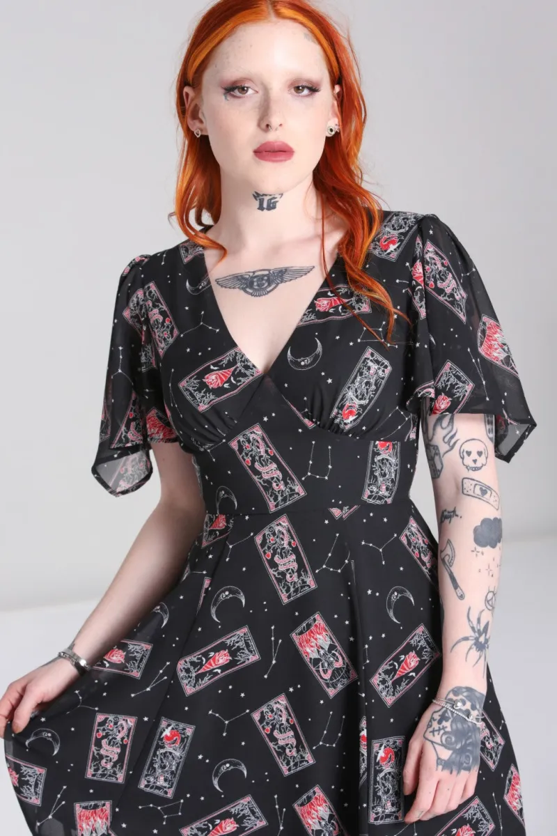 Hell Bunny Duality Dress Black Clearance