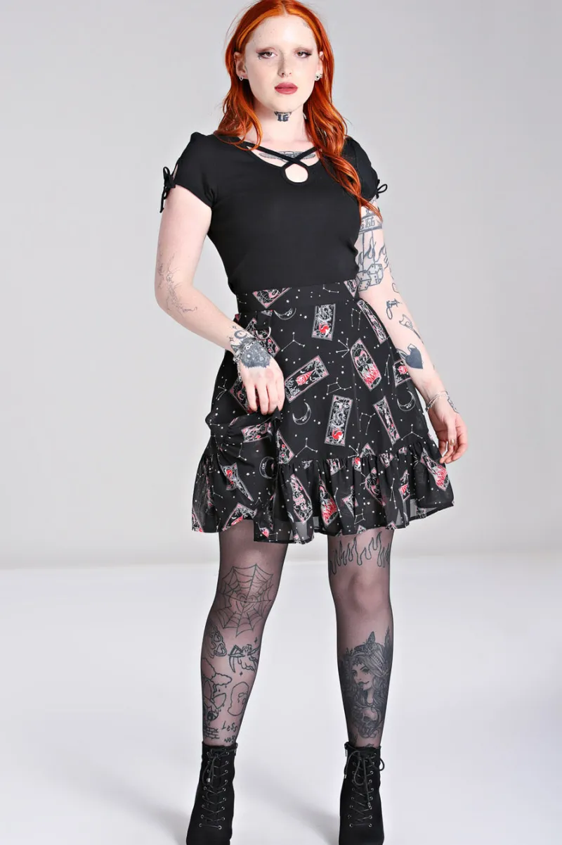 Hell Bunny Duality Skirt Black Discount