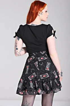 Hell Bunny Duality Skirt Black Discount