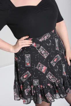 Hell Bunny Duality Skirt Black Discount