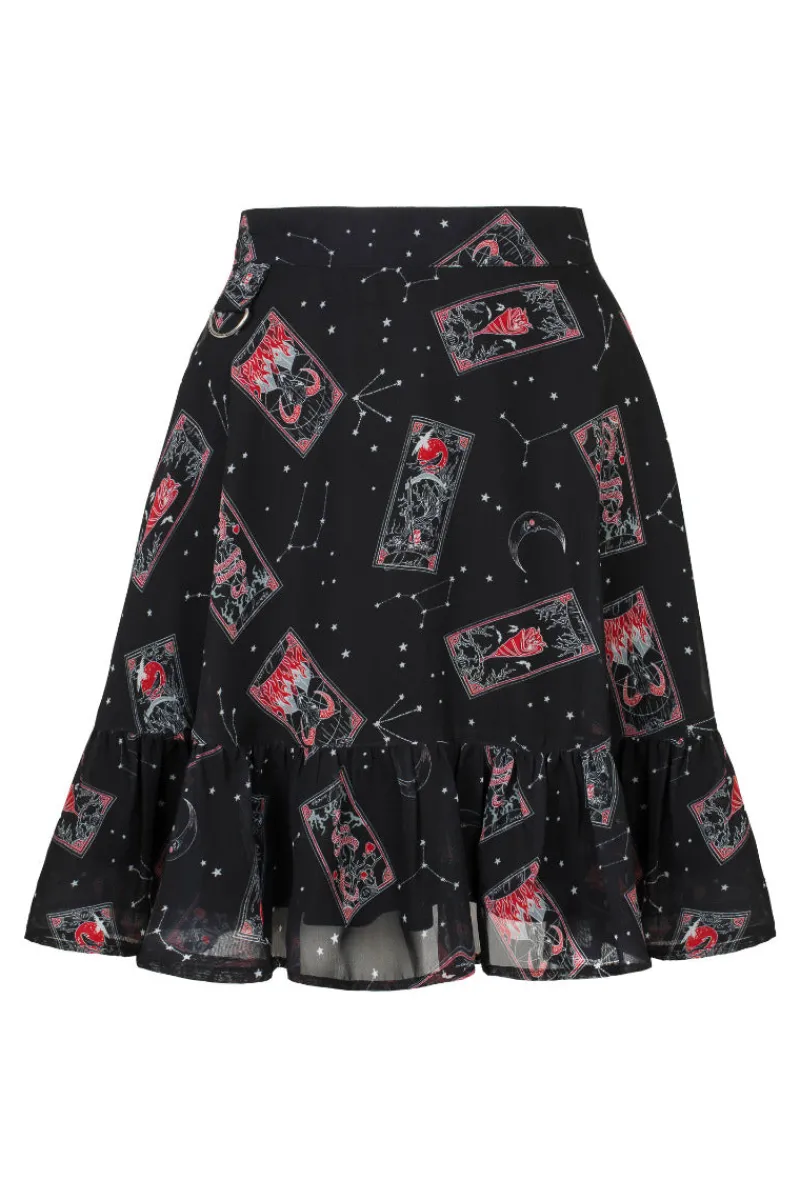 Hell Bunny Duality Skirt Black Discount
