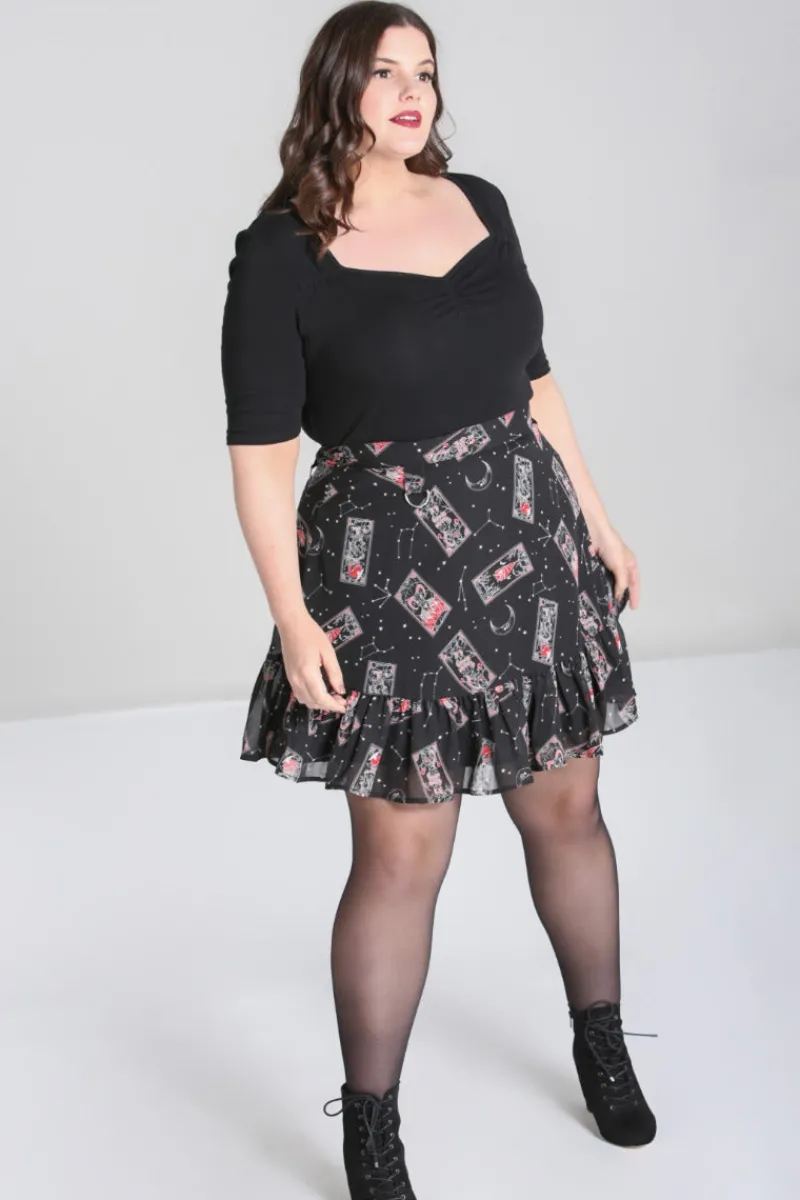 Hell Bunny Duality Skirt Black Discount