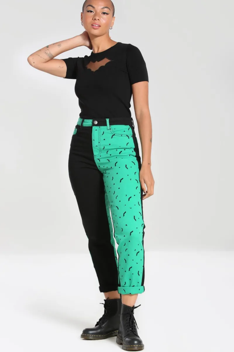 Hell Bunny Duo Bat Jeans Outlet