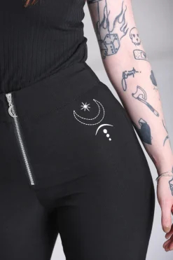 Hell Bunny Eclipse Trousers Black Sale