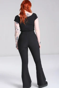 Hell Bunny Eclipse Trousers Black Sale