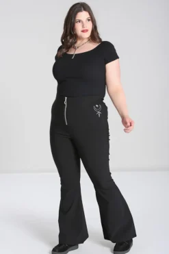 Hell Bunny Eclipse Trousers Black Sale