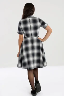 Hell Bunny Eddystone Mid Dress Grey