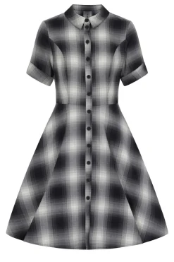 Hell Bunny Eddystone Mid Dress Grey