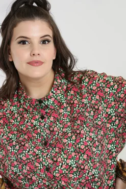 Hell Bunny Effie Shirt Black Outlet