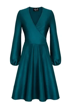 Hell Bunny Emmeline Dress Teal Outlet