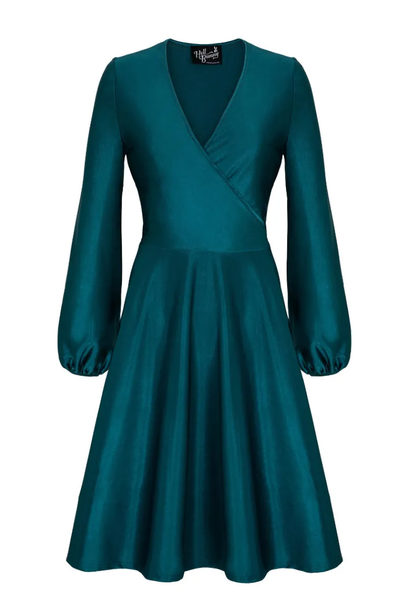 Hell Bunny Emmeline Dress Teal Outlet