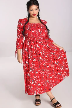 Hell Bunny Emmylou Maxi Dress Red