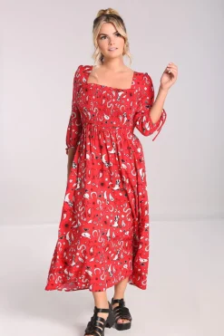 Hell Bunny Emmylou Maxi Dress Red