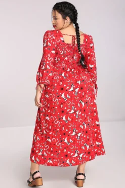 Hell Bunny Emmylou Maxi Dress Red