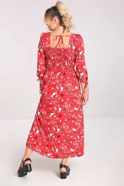 Hell Bunny Emmylou Maxi Dress Red