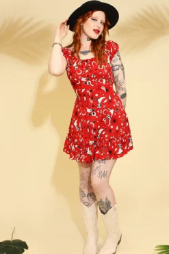 Hell Bunny Emmylou Mini Dress Red Best