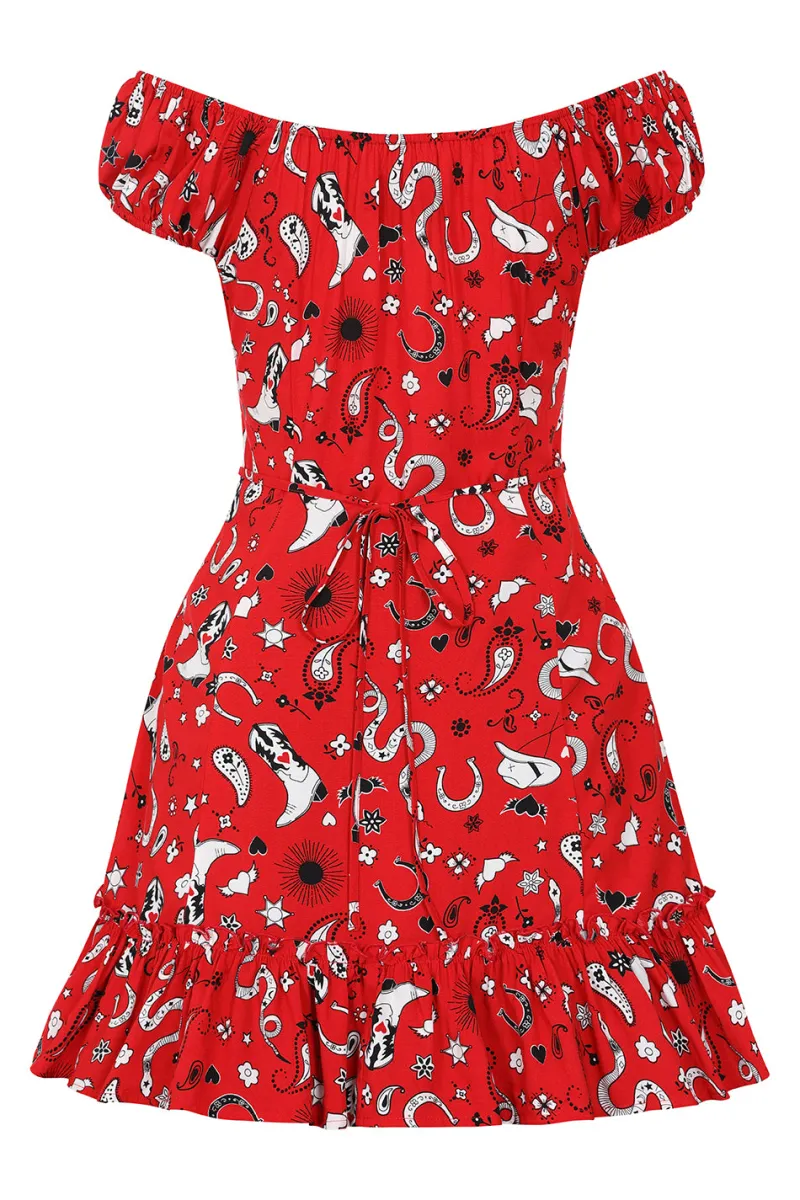 Hell Bunny Emmylou Mini Dress Red Best