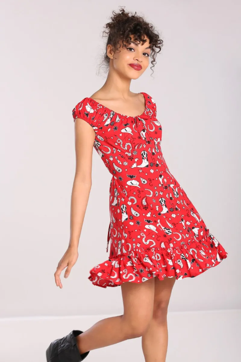Hell Bunny Emmylou Mini Dress Red Best