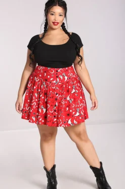 Hell Bunny Emmylou Skirt Red Best