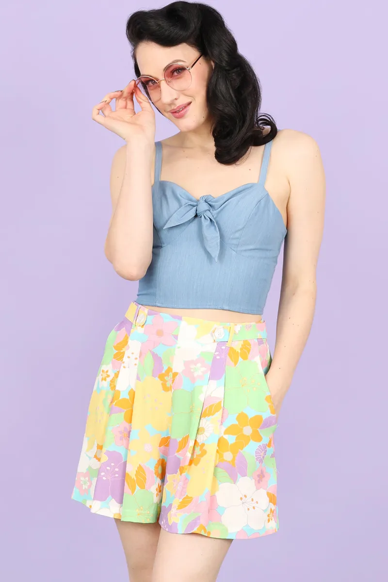 Hell Bunny Florette Shorts MultiColour Best