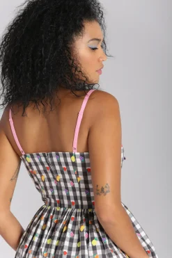 Hell Bunny Fruitylou Dress Black/White Outlet