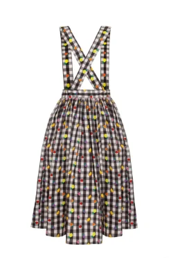 Hell Bunny Fruitylou Pinafore Skirt Black/White Best