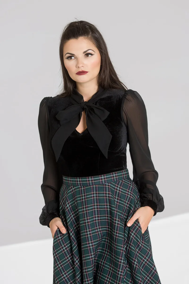 Hell Bunny Gabriella Top Black Outlet