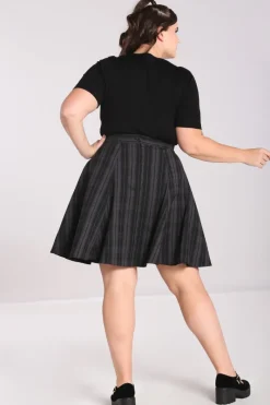 Hell Bunny Gail Skirt Grey Best