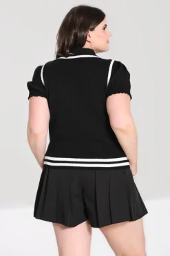 Hell Bunny Ghost Vest Top Black Best