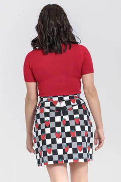 Hell Bunny Ginberry Mini Skirt Black Hot