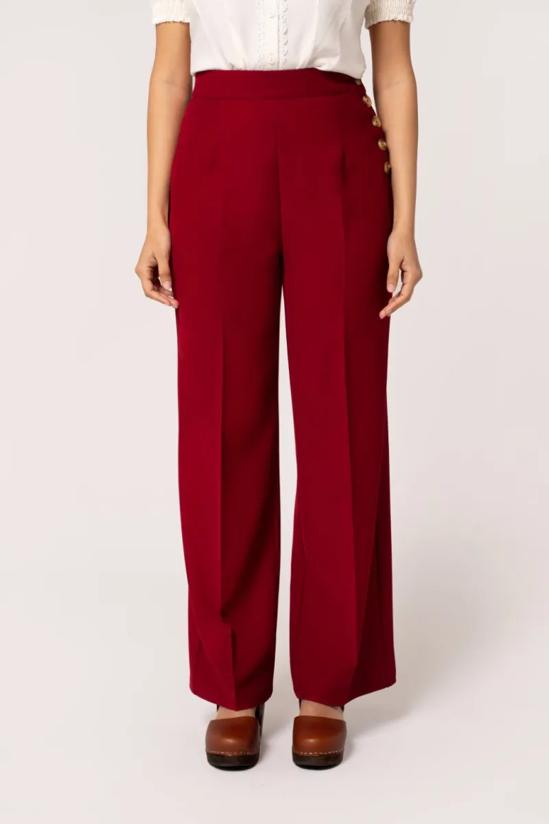 Hell Bunny Ginger Swing Trousers Discount