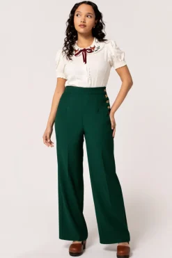 Hell Bunny Ginger Swing Trousers Discount