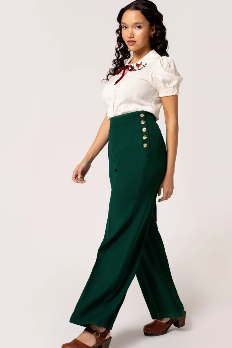 Hell Bunny Ginger Swing Trousers Discount