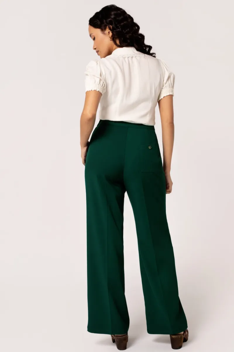 Hell Bunny Ginger Swing Trousers Discount