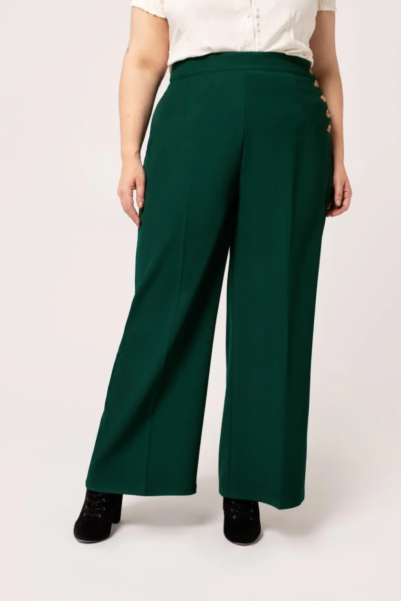 Hell Bunny Ginger Swing Trousers Discount
