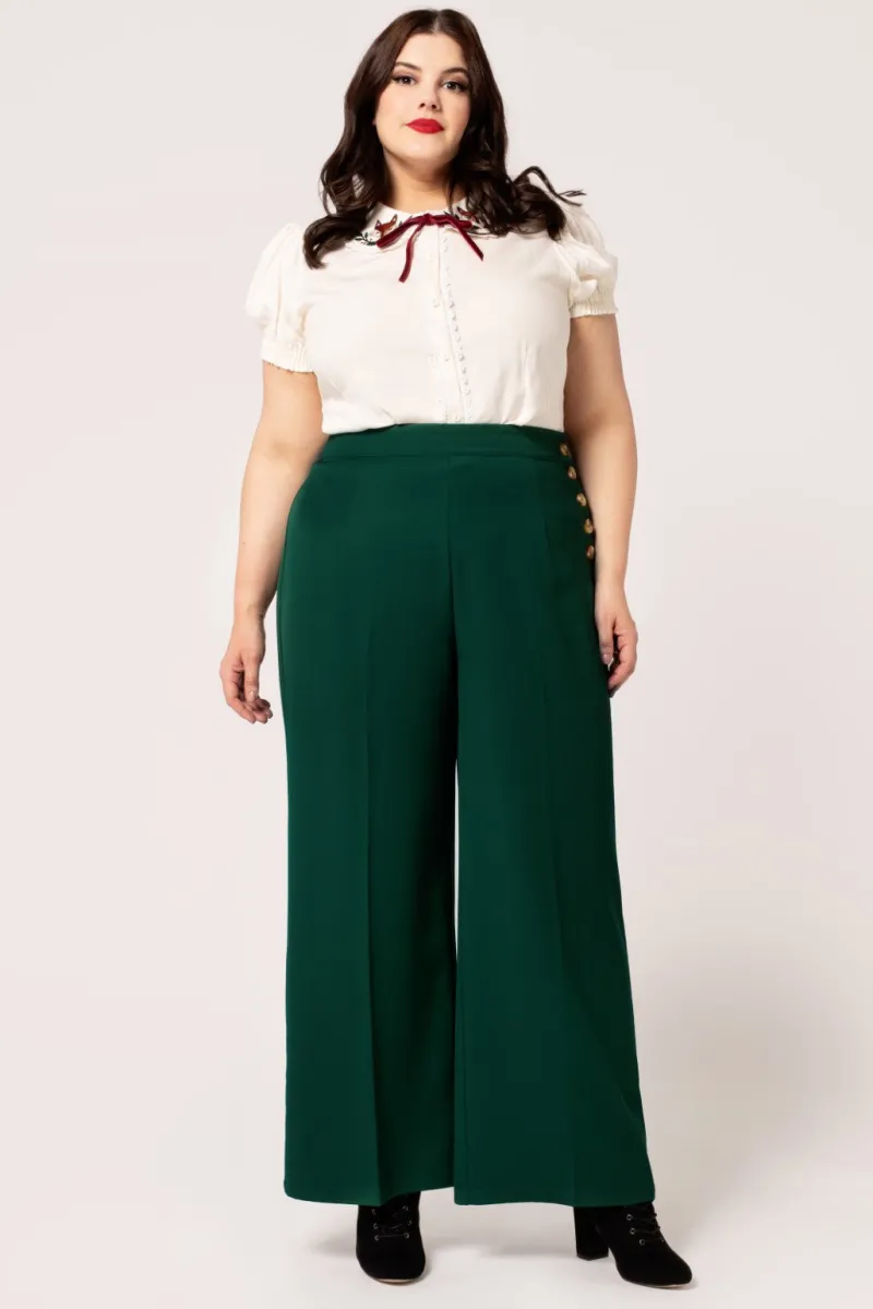 Hell Bunny Ginger Swing Trousers Discount