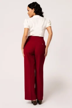 Hell Bunny Ginger Swing Trousers Discount