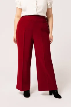 Hell Bunny Ginger Swing Trousers Discount