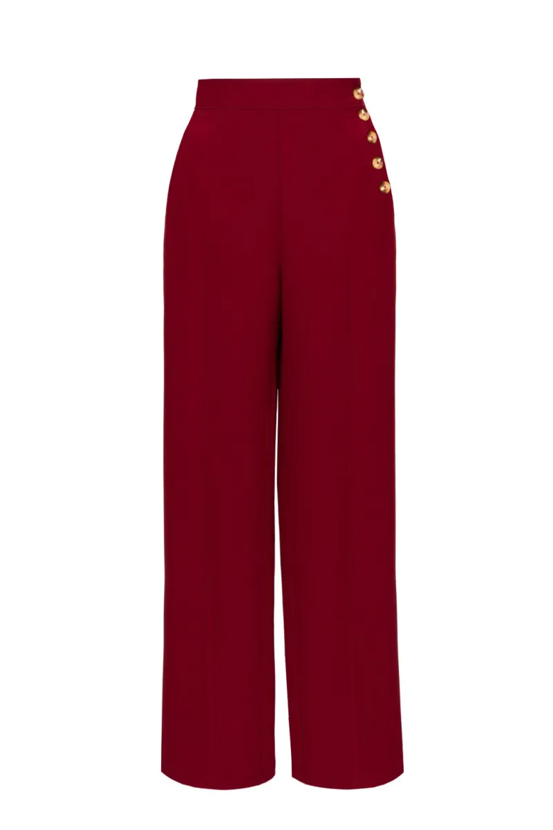 Hell Bunny Ginger Swing Trousers Discount