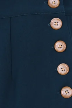 Hell Bunny Ginger Swing Trousers Blue Online