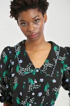 Hell Bunny Good Luck Blouse Black Online