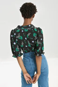 Hell Bunny Good Luck Blouse Black Online