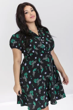 Hell Bunny Good Luck Mid Dress Black Clearance