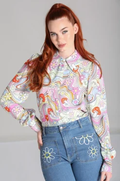 Hell Bunny Happy Daze Blouse Multi Online