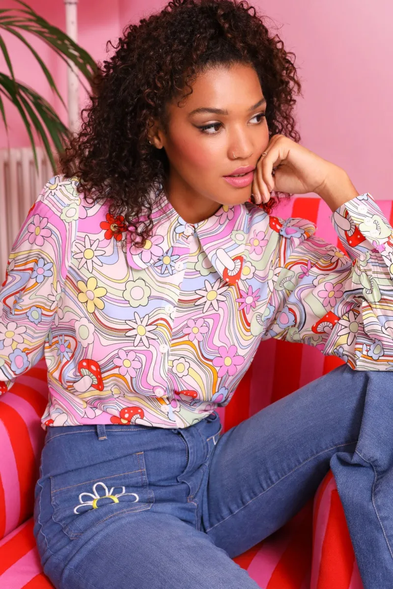 Hell Bunny Happy Daze Blouse Multi Online