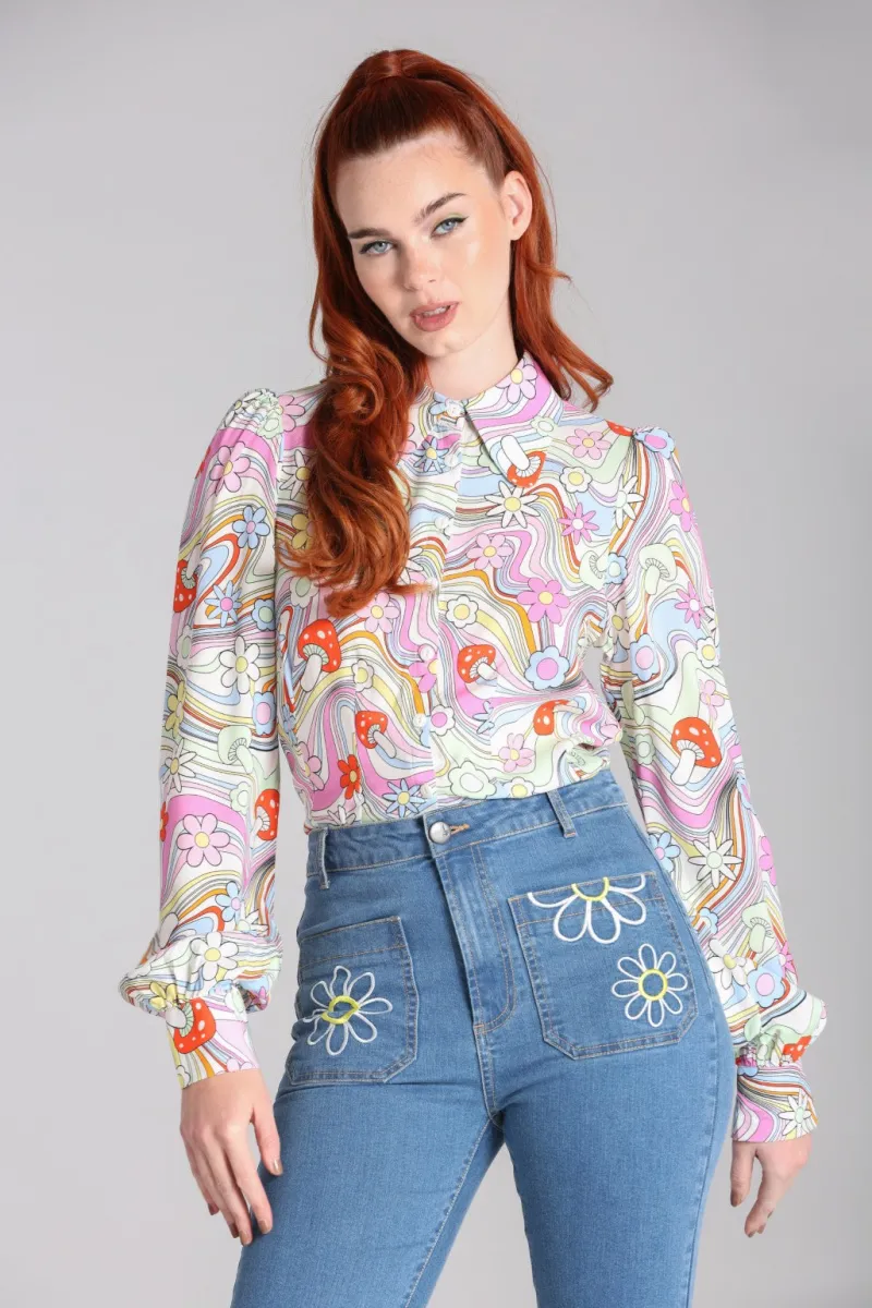 Hell Bunny Happy Daze Blouse Multi Online