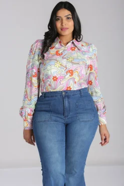 Hell Bunny Happy Daze Blouse Multi Online