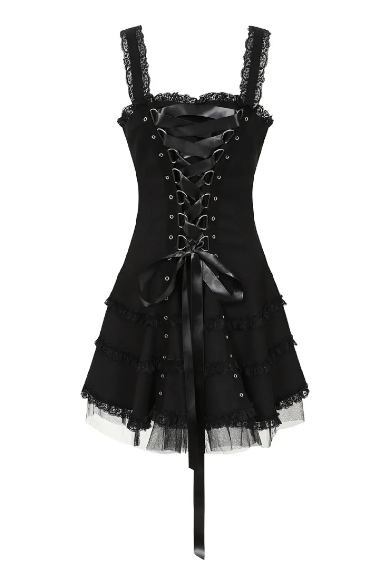 Hell Bunny Harley Plain Dress Black Hot